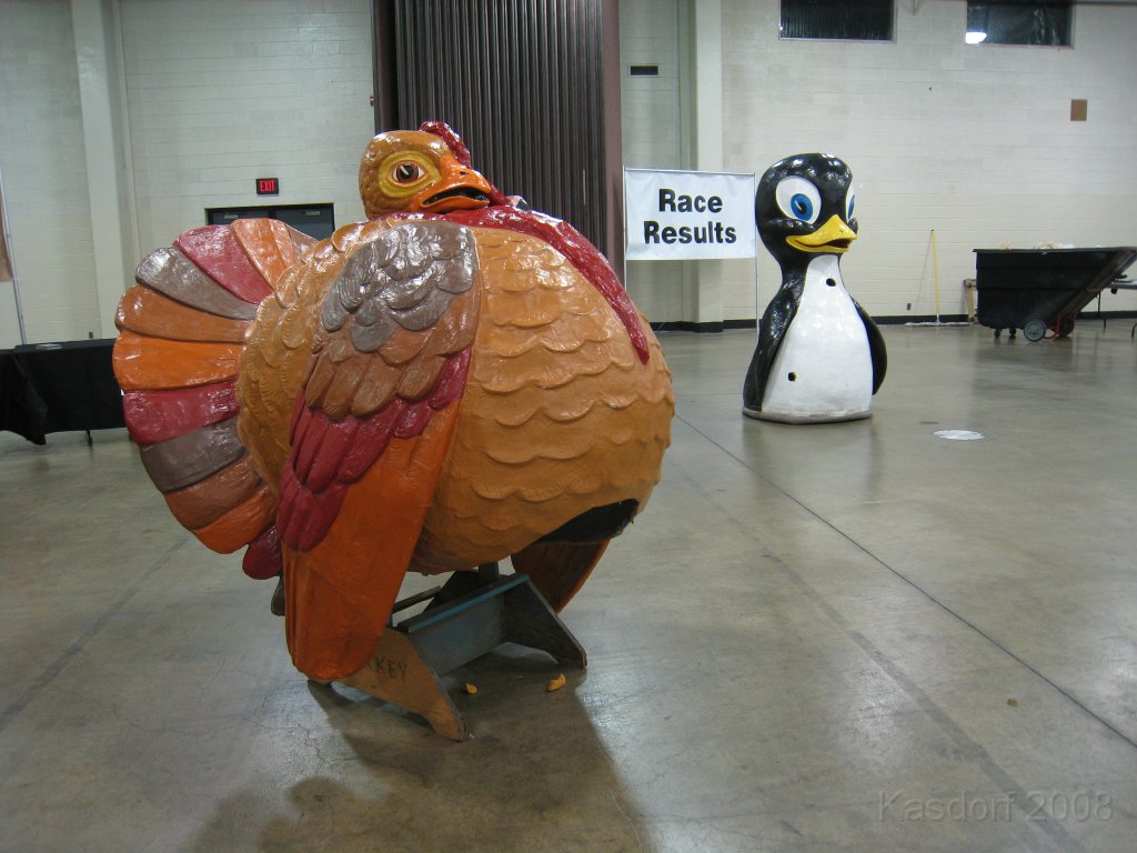 Detroit Turkey Trot 2008 10K 0045.jpg - I went downtown Detroit to pick up my bib and shirt the day before, it was pretty quiet then, so I wandered around and took a few photos of some of the stuff they had on display.